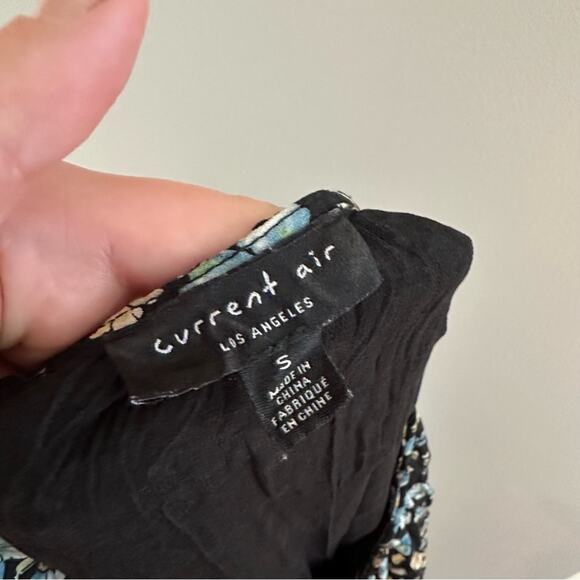 Anthropologie Current Air Blue Floral Mini Dress Small - Picture 15 of 15